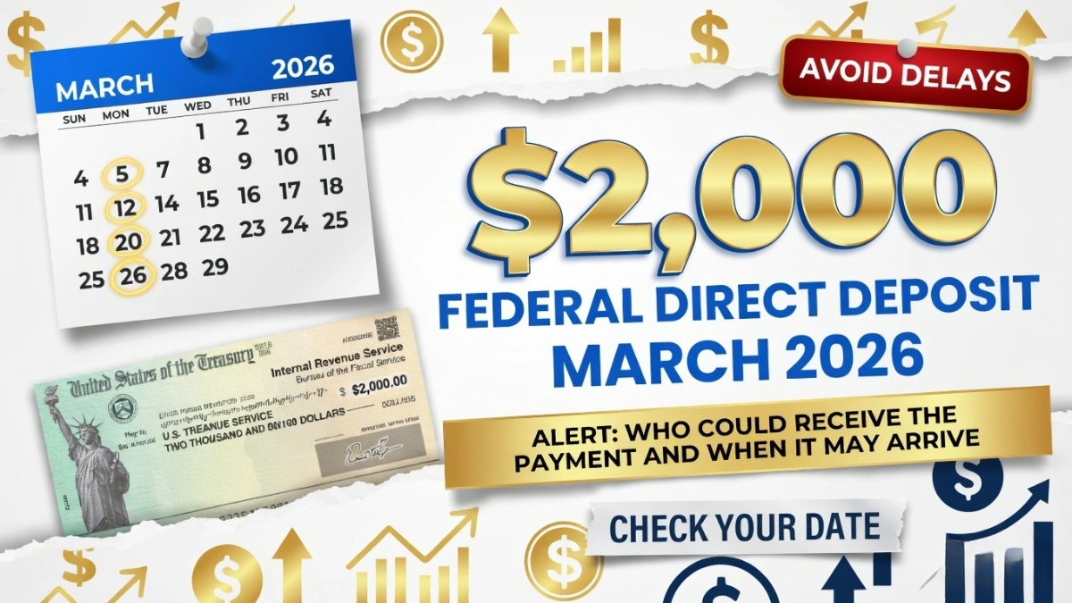 $2000 federal payment march 2026