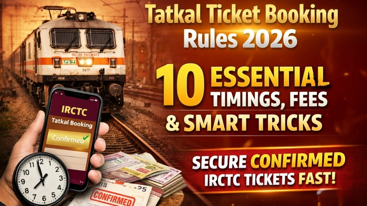 Tatkal ticket booking rules 2026