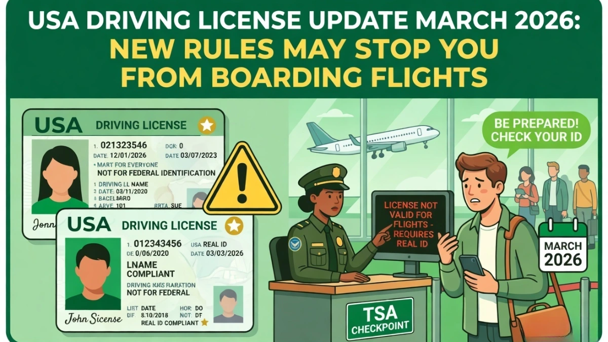 USA driving license update 2026