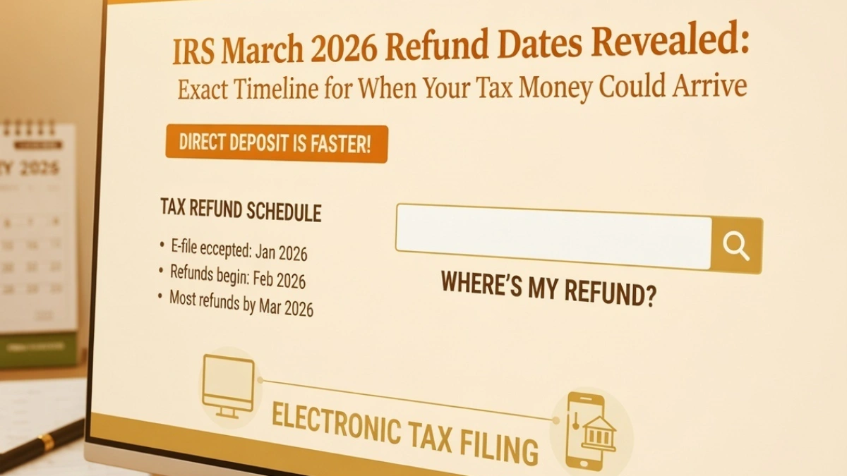 irs refund dates march 2026